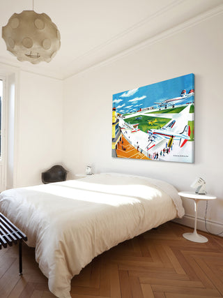 "Airport" Painting Print on Canvas by Curtis