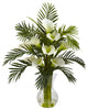 Calla Lily and Palm Combo, Cream