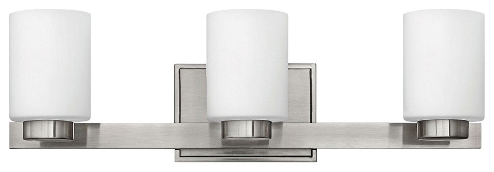 Hinkley Miley Medium Three Light Vanity, Brushed Nickel