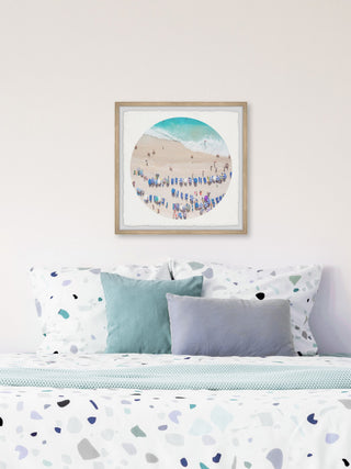 "Plush Summer" Framed Painting Print, 24x24