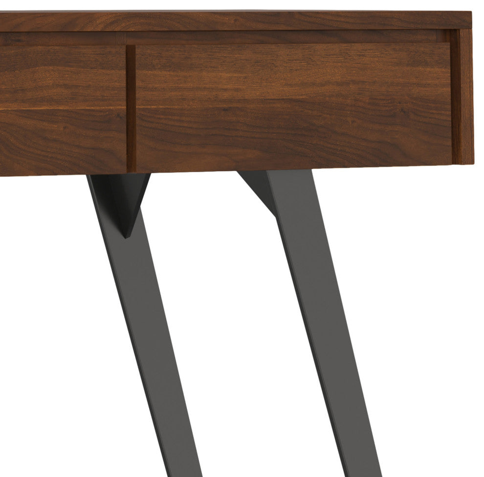 Lowry Console Sofa Table, Walnut Veneer