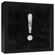 Vintage Exclamation Point 12x12 Black Framed Canvas