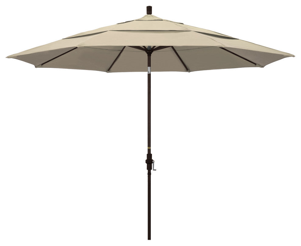 11'' Aluminum Umbrella Collar Tilt Bronze, Sunbrella, Antique Beige