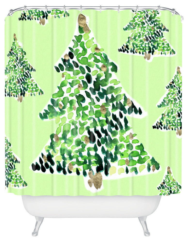 Deny Designs CayenaBlanca Smells Like Christmas Shower Curtain