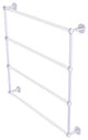 Clearview 4 Tier 36" Ladder Towel Bar with Dotted Accents, Polished Chrome