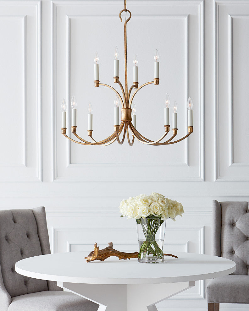 Westerly Medium Chandelier, Antique Gild