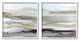 Abstract Watercolor Wave Interpretation Grey Brown Fluid Movement,24 x 24