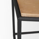 Taniel Light Brown Wood With Black Metal Stool
