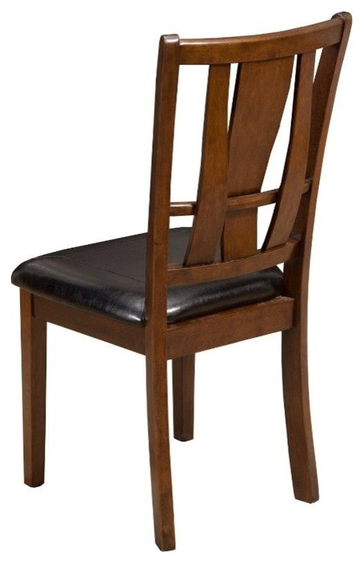 5 Piece Dining Set In Wood Brown