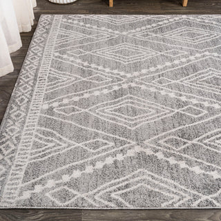 Rih Moroccan Style Diamond Gray/Ivory 4'x6' Area Rug
