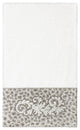 Linum Home Textiles Turkish Cotton April Embellished Bath Towel, White
