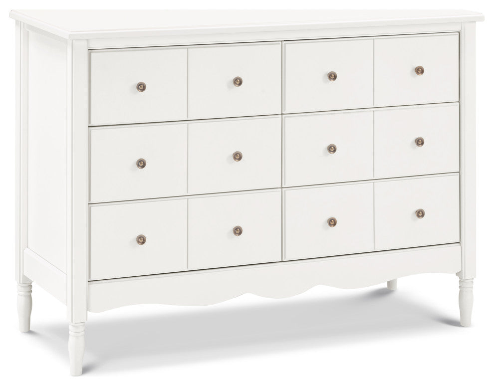 Liberty 6-Drawer Assembled Dresser, Warm White