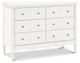Liberty 6-Drawer Assembled Dresser, Warm White