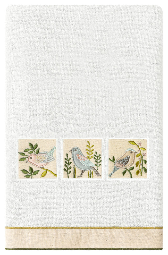 Linum Home Textiles 100% Turkish Cotton BELINDA 3PC Embellished Towel Set