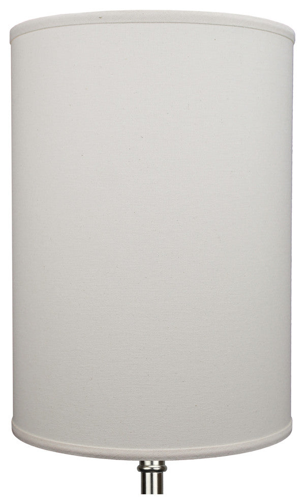 Fenchel Shades 12"x12"x17" Spider Attachment Drum Lamp Shade, Linen Beige