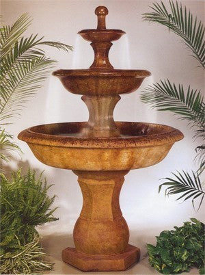 Grande Barrington Outdoor Fountain, Golden Moss