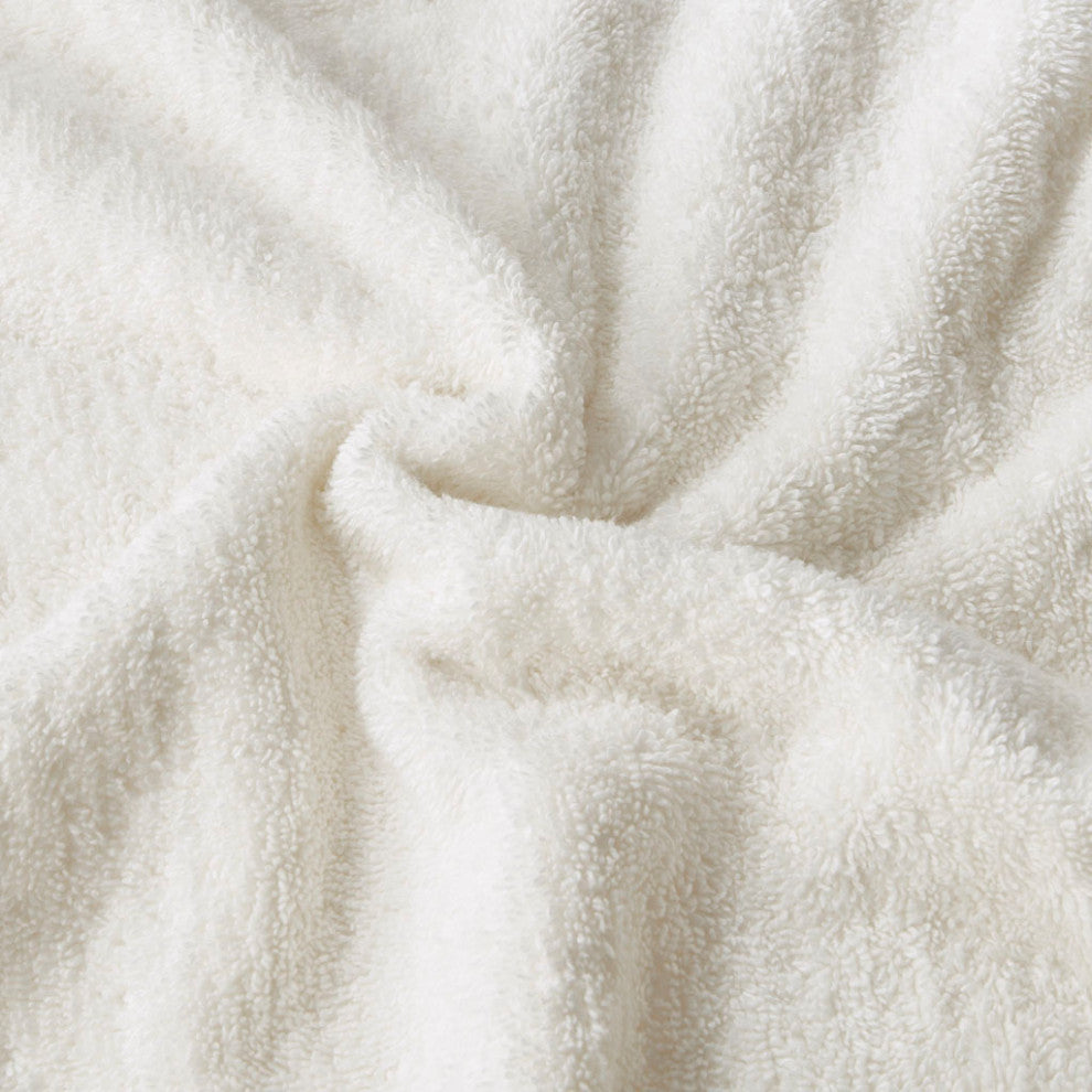 INK+IVY Nova Terry Cotton 630gsm Fringed 6-Piece Towel Set, Ivory