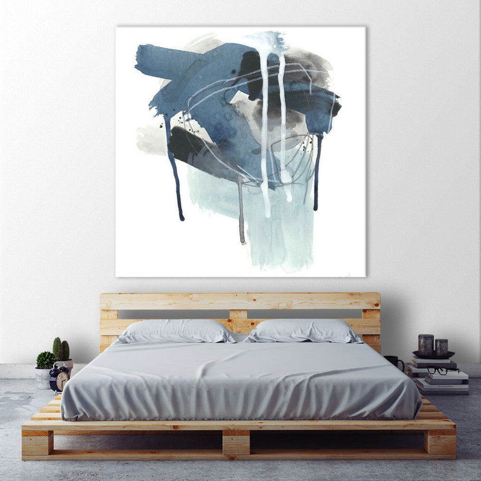 "Incidental Indigo III" Fine Art Giant Canvas Print, 72"x72"