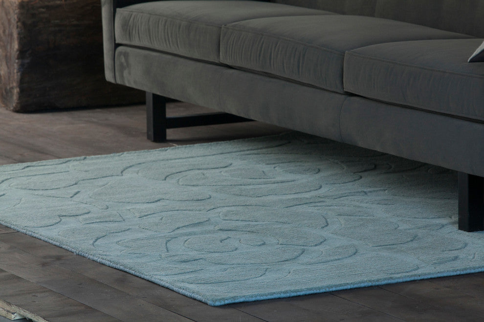 Jaipur Transitional Area Rug, Blue, 5'x7'
