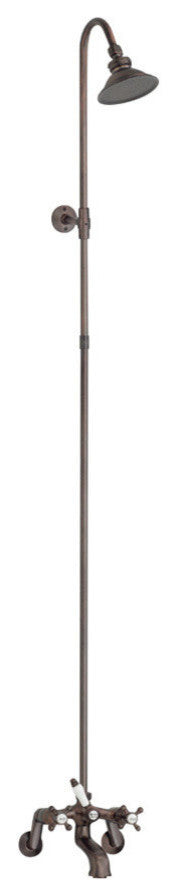 Cheviot Products 5100 Series Tub Filler W/ Shower, Lever Handles, Brushed Nickel