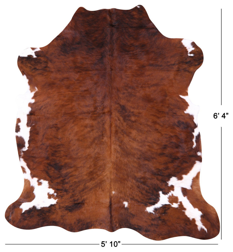 Natural Cowhide Rug 6' 4" X 5' 10" C1922