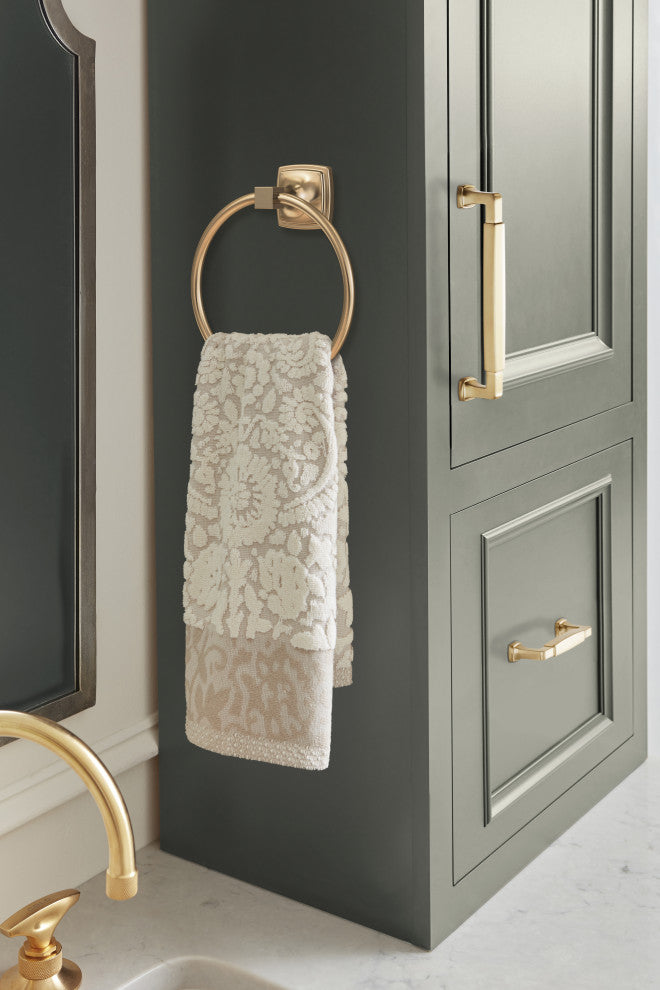 Amerock Stature Transitional Towel Ring, Champagne Bronze