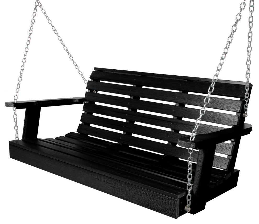 Soren Porch Swing 4', Black