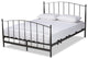 Baxton Studio Lana Black Finished Metal Queen Size Platform Bed