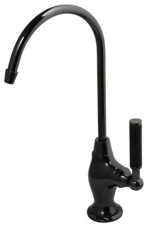 Kingston Brass Single-Handle Water Filtration Faucet, Black Stainless Steel