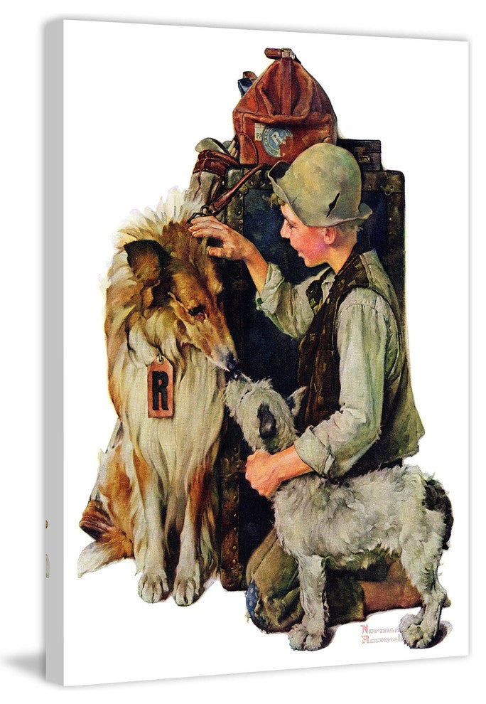 "Raleigh Rockwell" Painting Print on Canvas by Norman Rockwell