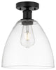 Innovations 616-1F-BK-GBD-92 1 Light Semi-Flush Mount, Matte Black