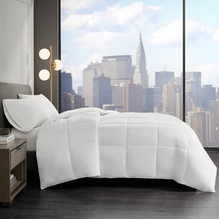 Sleep Philosophy Sateen Double Insertion Comforter, White, Twin