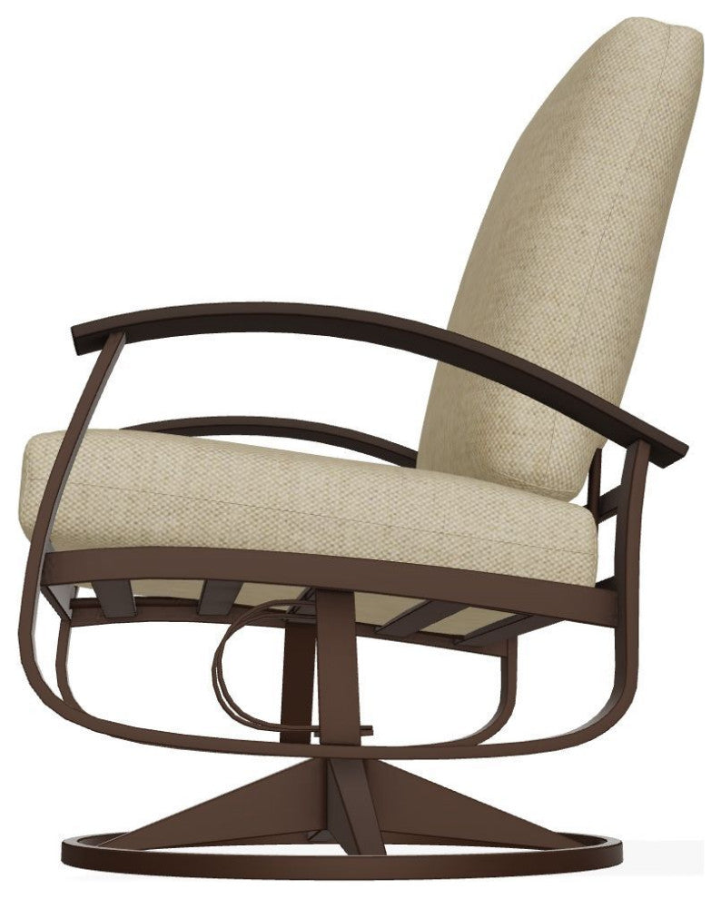 Belle Isle Cushion Outdoor Swivel Rocker, Blend Sand Pat/Kona