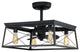 Luxury Farmhouse Ceiling Fan, Midnight Black