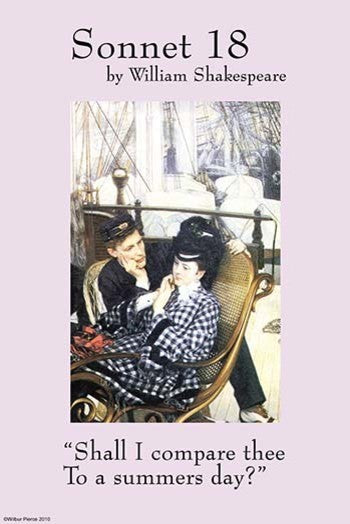 Sonnet 18; Last Evening - Gallery Wrapped Canvas Art 28" x 42"