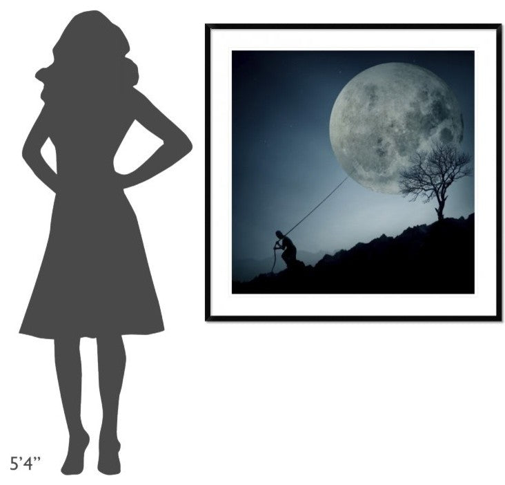 "The Dreamer" Framed Digital Print by Final Toto, 44x44"