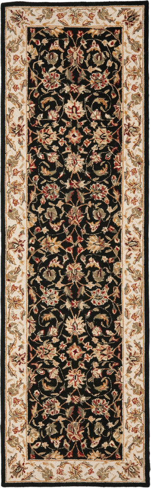 Chelsea Black Area Rug HK78A - 4' x 4' Round