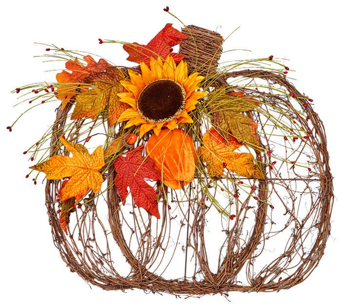 Pumpkin Twig Decor, 18"