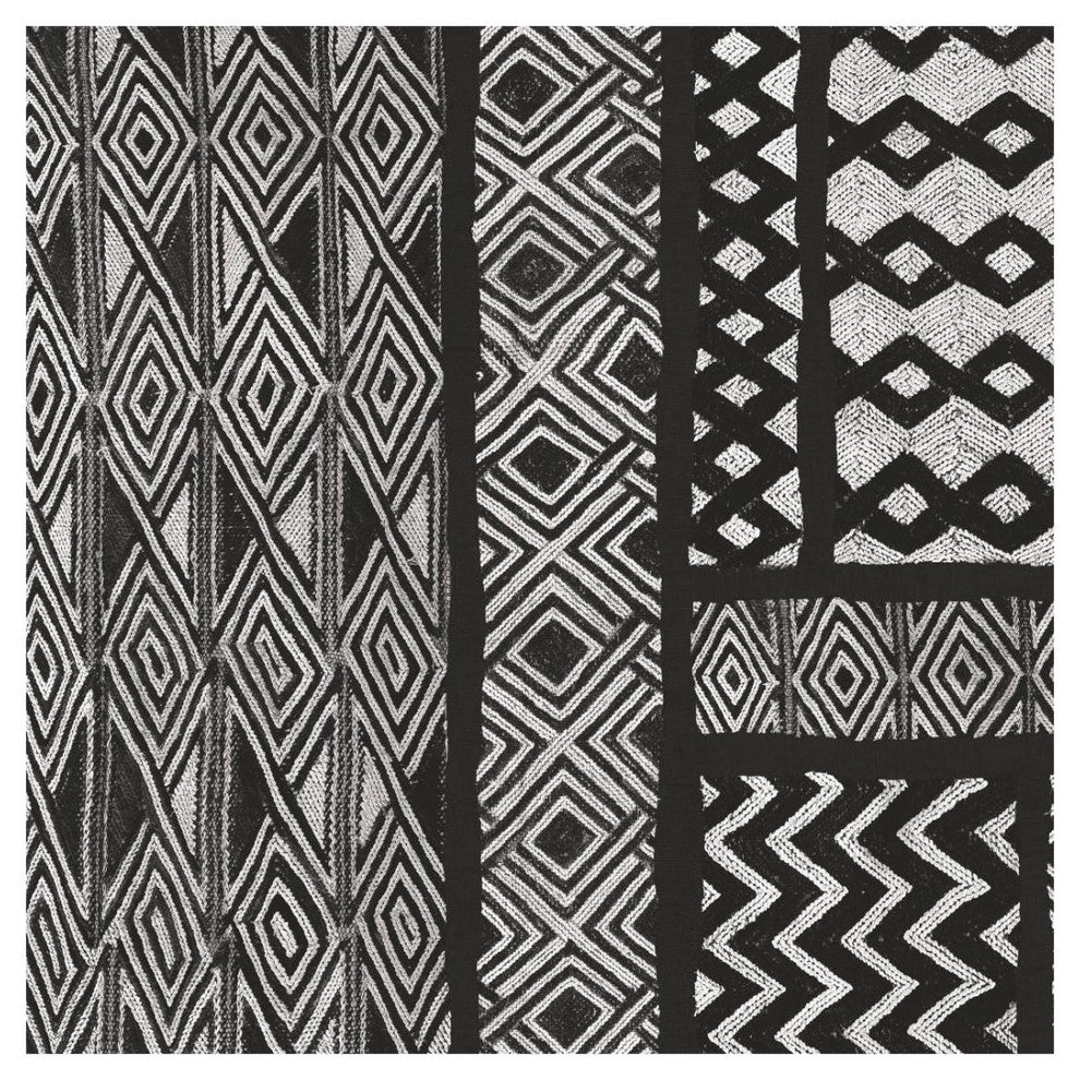 "Kuba Abstract II BW" Digital Paper Print by Sue Schlabach, 26"x26"