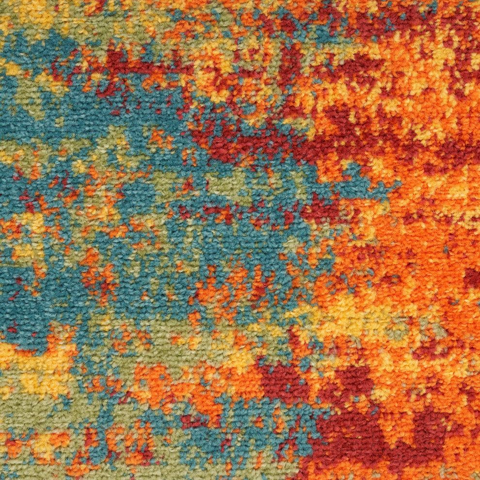 Nourison Essentials 5'' x 7'' Flame Modern Rug