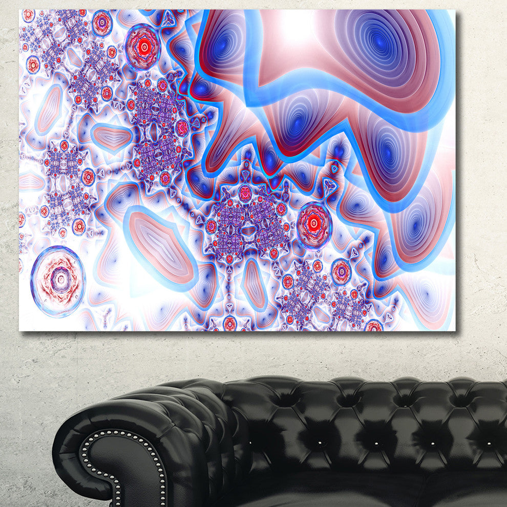 Beautiful Extraterrestrial Life Cells, Large Floral Canvas Art Print, 60x40