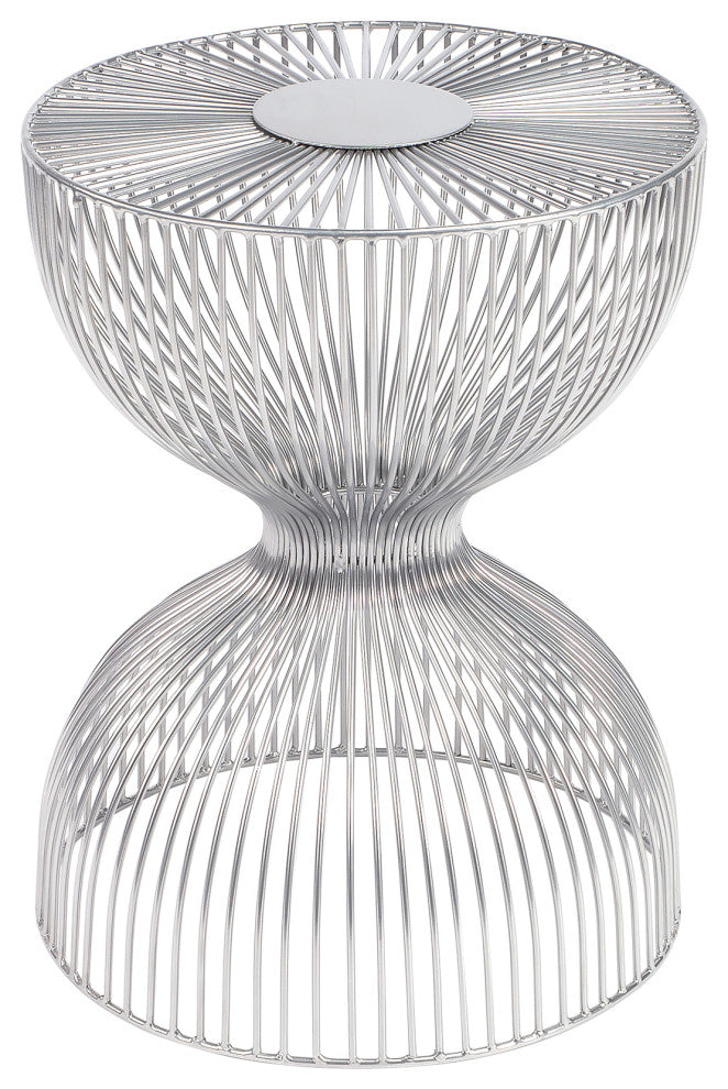 Butler Nicholas Iron Cage Bunching Table, Silver