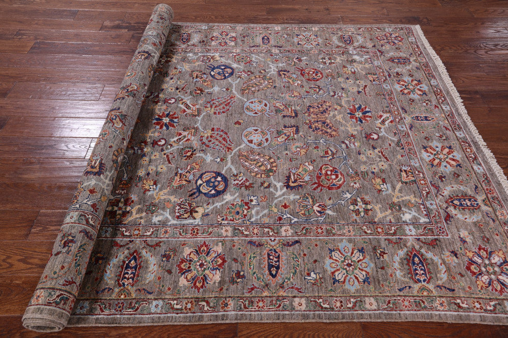 Hand Knotted Persian Tabriz Wool Rug 5' 11" X 8' 11" Q10116
