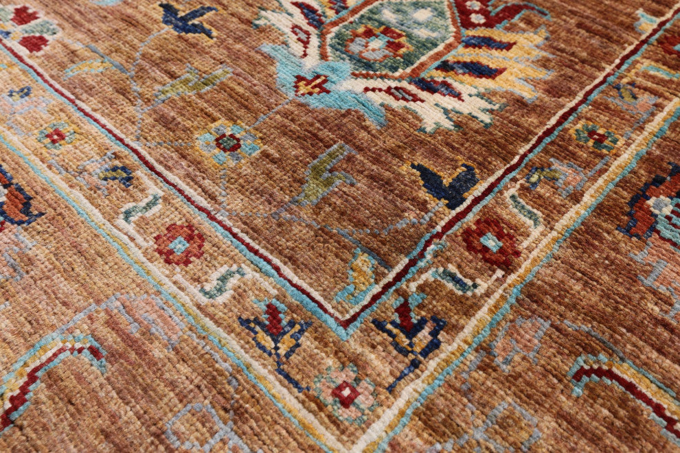 5' 1" X 6' 8" Handmade Persian Tabriz Wool Rug - Q12524