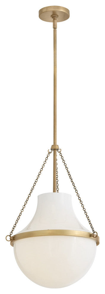 Hinkley Collins Medium Pendant, Heritage Brass