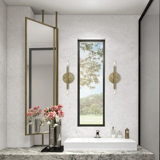 Livex Lighting Antique Brass ADA 2-Llght Wall Sconce