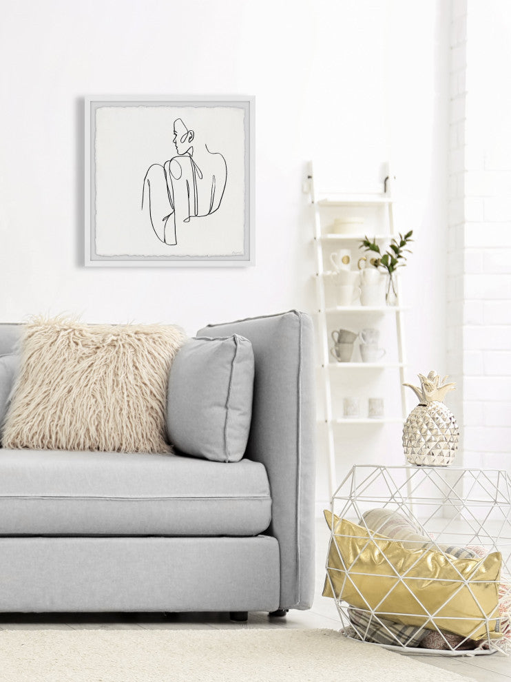 "On the Floor" Framed Painting Print, 12x12