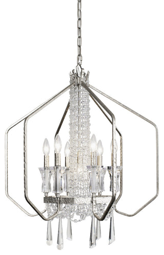 Varaluz-270P07TR-Seven Light Pendant Transcend Silver