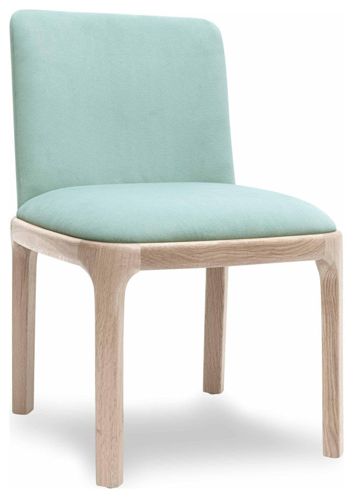 Rebecca Performance Velvet Dining Chair, Light Blue