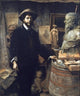 Louise Breslau The Sculptor Jean Carries in his Atelier Gallery Wrapped Canvas